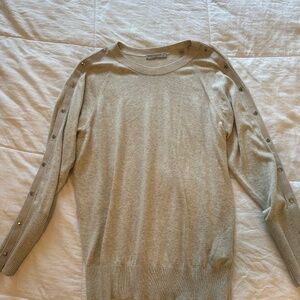 All Saints sweater with snap details on sleeves